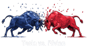 Tesla vs. Rivian brand rivalry