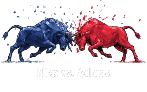 Nike vs. Adidas brand rivalry