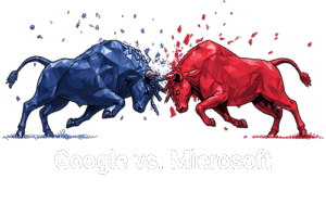 Google vs. Microsoft brand rivalry