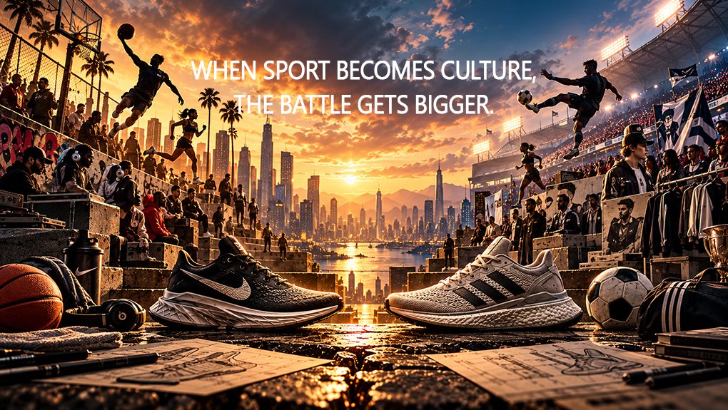 Read more about the article NIKE VS ADIDAS: THE BATTLE BEYOND THE SHOE